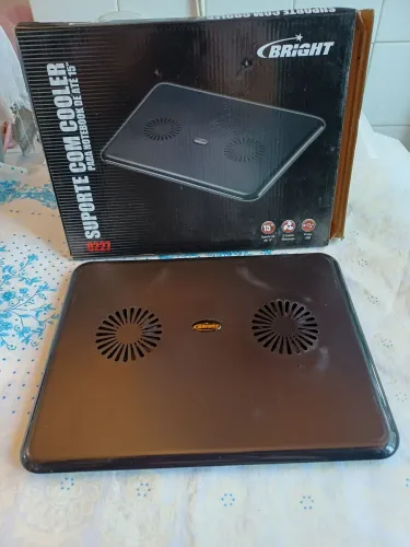 Suporte com Cooler para Notebook Bright (Novo na Caixa / Nunca Usado)