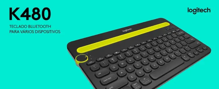 Teclado Logitech K480 Bluetooth Múltiplos Dispositivos.