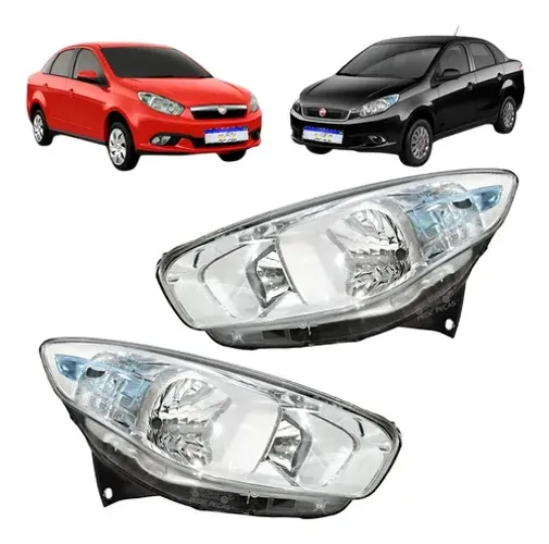 Farol Fiat Grand Siena 2012 2013 2014 A 2021 Foco Duplo