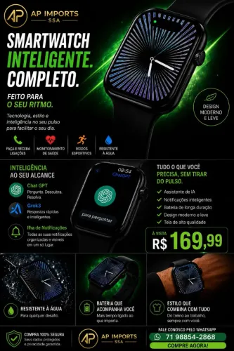 Smartwatch s11 série 11 com chatgpt integrado