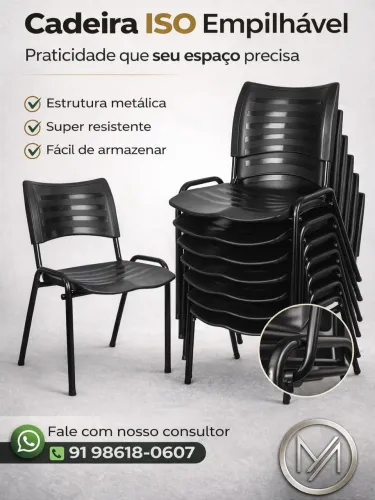 Cadeira empilhavel ISO