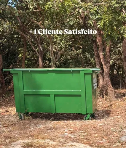 Lixeira contener basculante capacidade 1200lts 