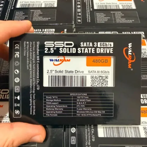 SSD 480GB SATA3 - novo, com garantia.