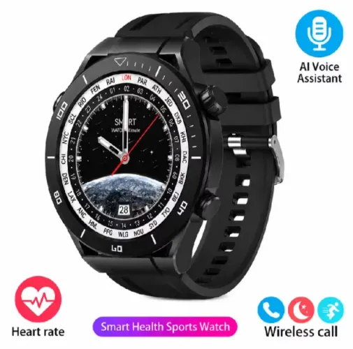GT5 Pro GPS NFC Relógio Inteligente Masculino HD Tela AMOLED Freqüência Cardíaca