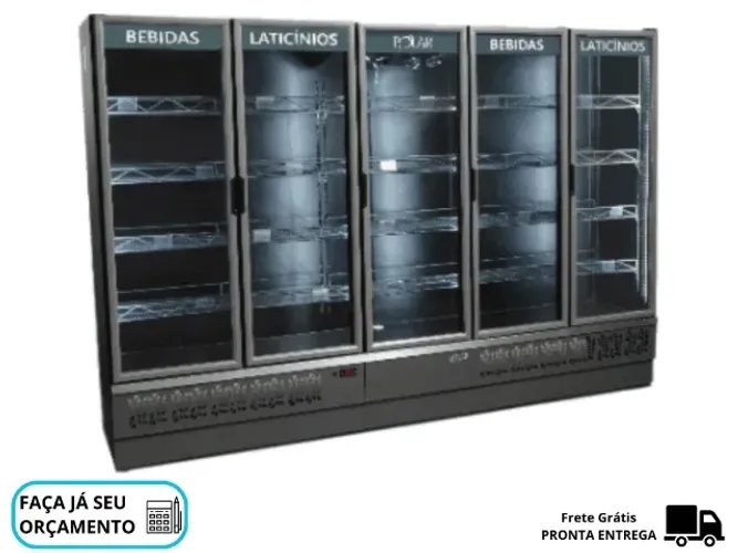 Freezer Expositor 5 Portas Polar Novo