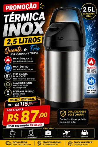 Térmica de inox 2,5L
