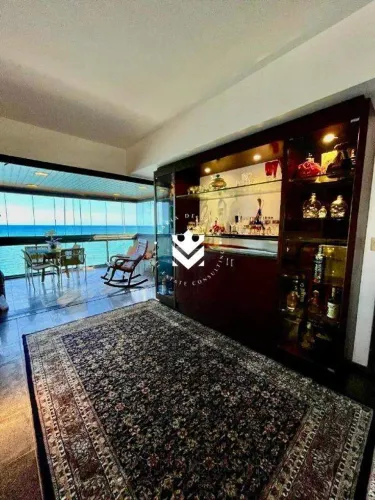 Cobertura residencial 4 suítes na Av. Boa Viagem, Recife | 6 vagas, piscina e churrasqueir