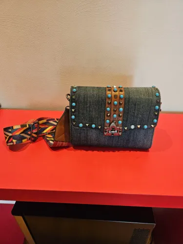 Bolsa Jeans - Detalhes em miçanga