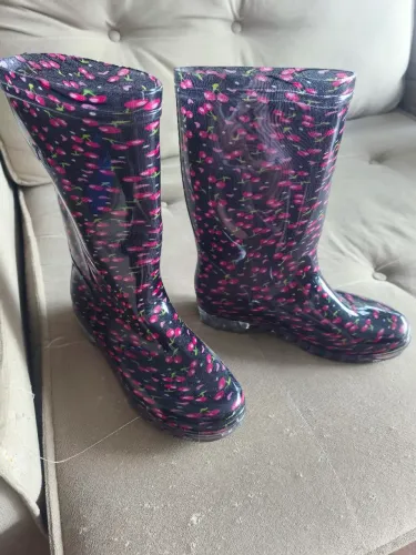 Bota de borracha florida lindona