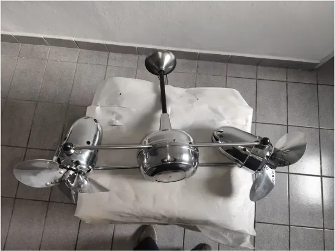 Ventilador De Teto Gerbar - Duplo Dinâmico - Duas Hélices (Usado)