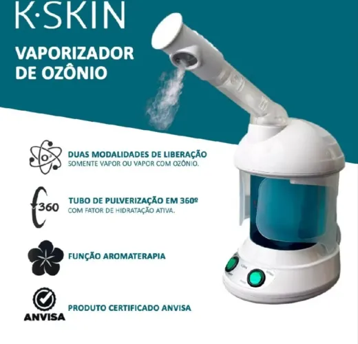 Vaporizador de Ozônio para Pele e Cabelo