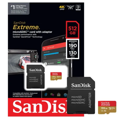 Cartão de Memória SanDisk Extreme 4K 512G