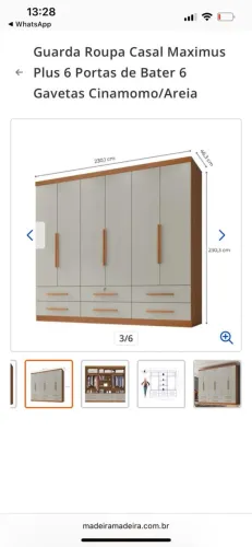 Guarda-roupa Grande -Novo 