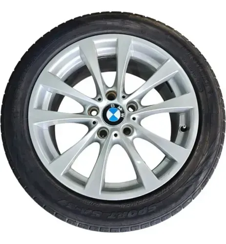 Roda Com Pneu Aro 18 Bmw 320i 328i 2.0 2013 2014 2015 Prateado