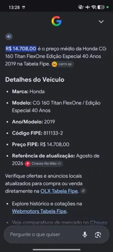 TITAN 160 EDIÇÃO ESPECIAL