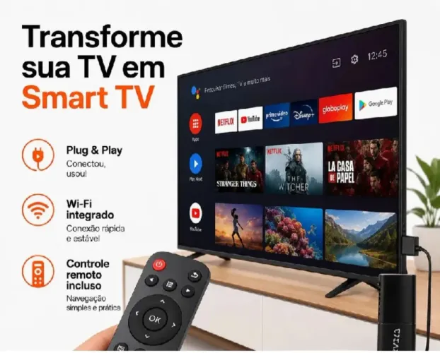 ? Sua TV velha merece uma segunda chance ? em 4K!<br>