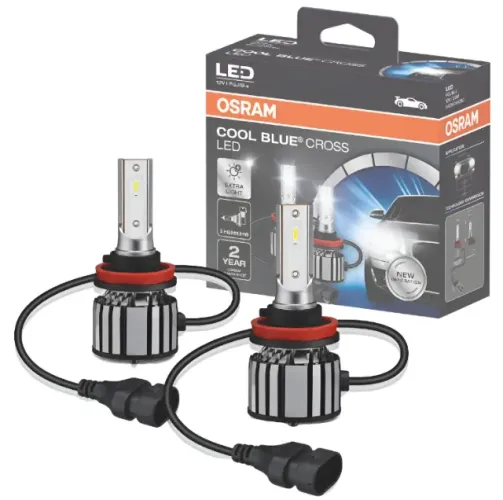 Super Lâmpada Led H8 H11 H16 Osram Cool Blue Cross 2 Un