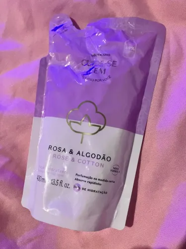 Refil hidratante OBOTICARIO CUIDE-SE BEM ROSA & ALGODÃO 