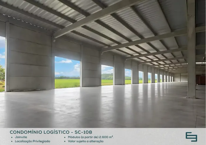 Galpão com cross docking para alugar na cidade de Joinville - SC,