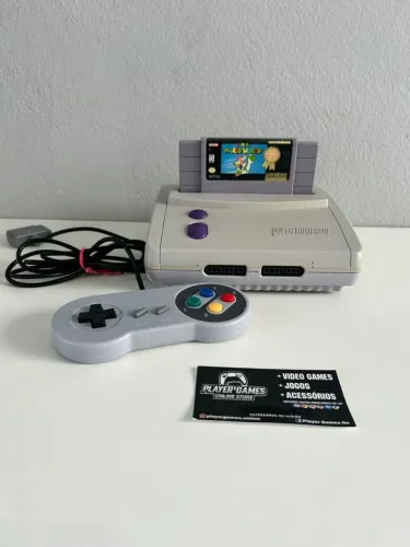 Super Nintendo + Jogo (Aceito Cartão)