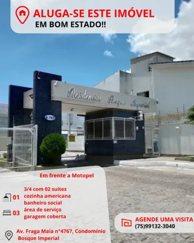 Imóvel para aluguel no Bosque Imperial - Feira de Santana - BA