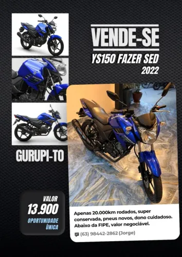 Yamaha YS 150 Fazer Sed/ Flex 2022