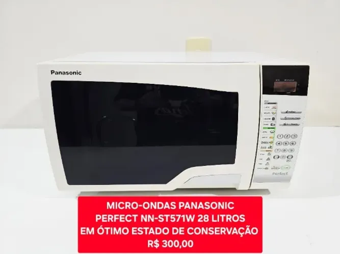 Micro-ondas Panasonic Perfect 28 Litros NN-ST571W - Excelente Estado