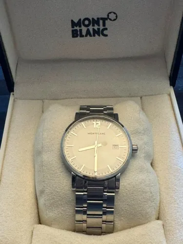 MONTBLANC | Aço Inoxidável | Mostrador Branco | Safira | REF. 7093