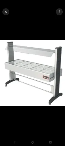 Buffet inox (10 cubas ) ótimo estado