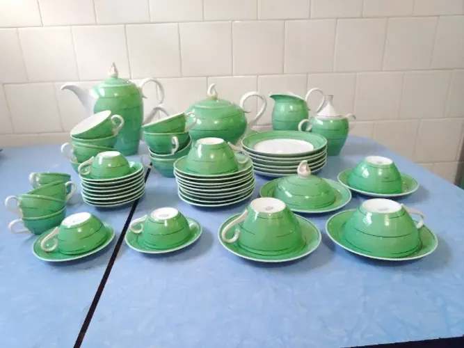 Conjunto porcelana, década de 50. Perfeito Estado