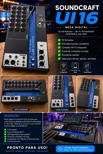 Mesa de som digital ui16