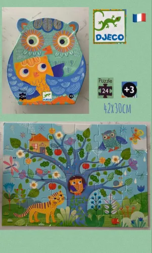 Quebra-cabeças lindo e educativo, indicado para +3 anos. Marca Djeco. Importado.