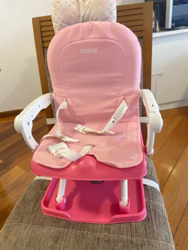 Cadeira de Refeição Portátil Cosco Kids, Pop, Rosa 