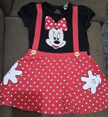 Vestido minnie rihappy baby - tamanho 1