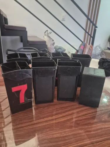7 porta guardanapos pretos