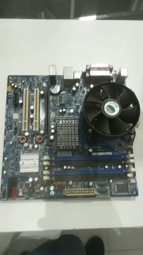Placa Mãe Positivo Pos-pq45au COM PROCESSADOR E COOLER FUNCIONANDO 100%