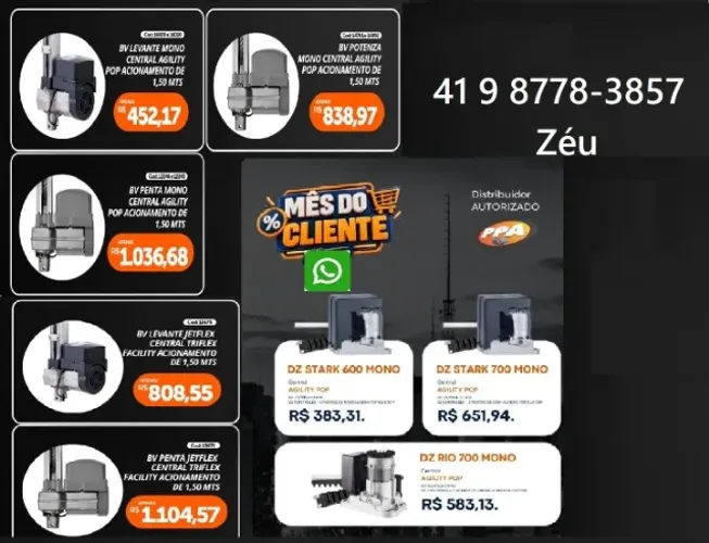 Motor de portão eletronico