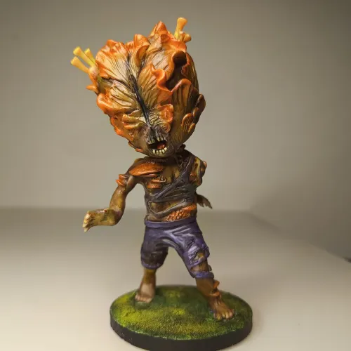Estátua Clicker (The Last of Us) em Biscuit - Escultura Realista 14cm