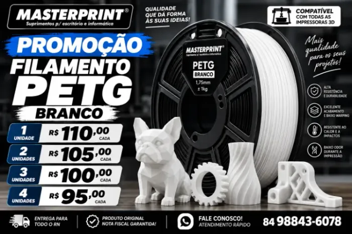 Filamento PETG Branco