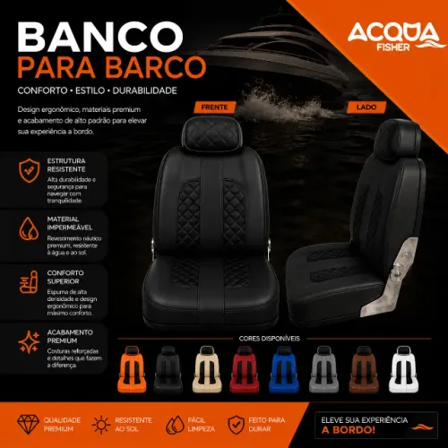 Banco para Barco Premium Giratório