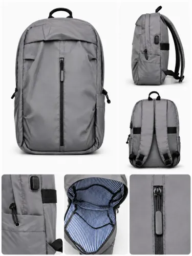 Mochila Impermeável Cinza
