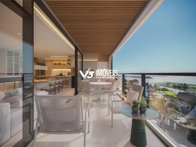 Cobertura Duplex Frente Baia de Guaratuba, 234 M², 4 suites, 3 vagas de garagem