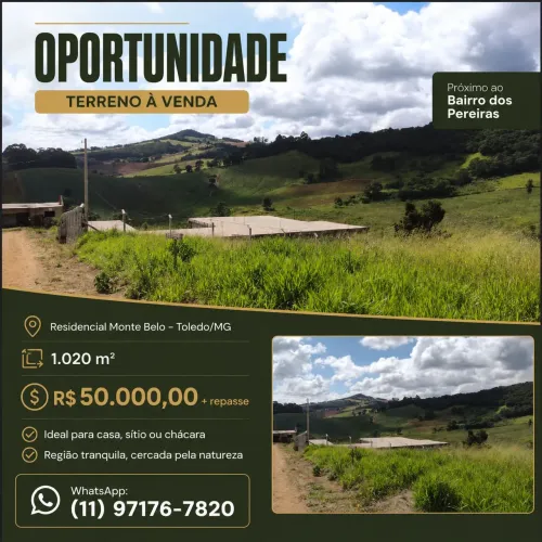 Oportunidade - Terreno 1.000 mts