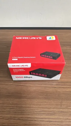 Switch Mercusys 5 portas - novo  