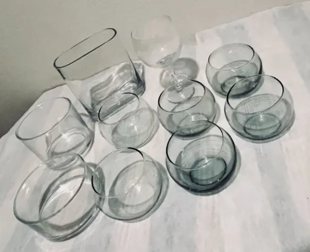 Kit vidros para decoração, terrário e outros