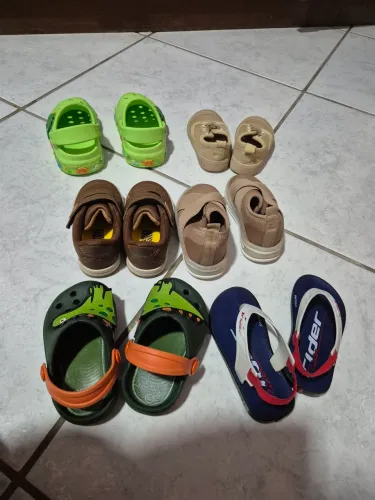 6 pares sapato do tam 20 a 21