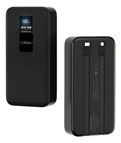 PowerBank COIBEU Tipo C (Diversos) e Lightning (Apple), 20000mah, Turbo 22,5W - Só VENDA!