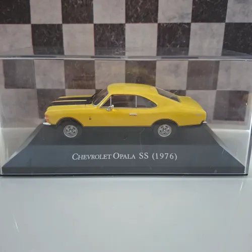  Opala SS 1976 Amarelo Miniatura Colecionador 1:43