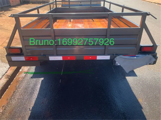 Carretinha reboque reforçada Emplacada