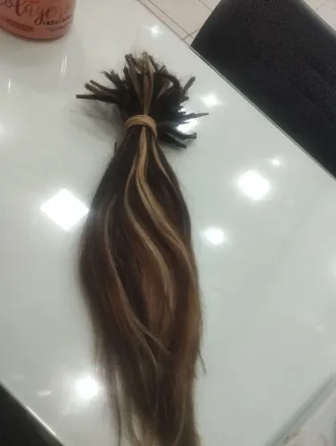 Megh hair com mechas .cabelos humano
